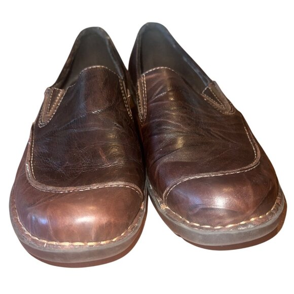 Clarks Bendables Womens Brown Leather Slip-On Loafers Size 7.5W‎ - Picture 4 of 7